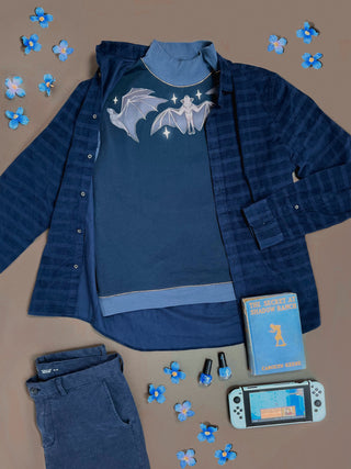 Bat Habits Mock Neck