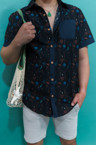 Seabed Patterned Button Down