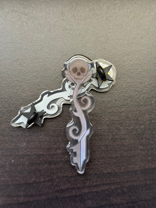 Cemetery Room Key Pin