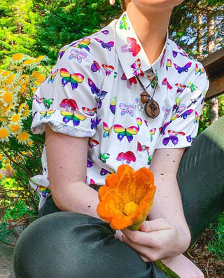 Pride 2021 | "Butterfly" Button Down [POLYESTER]