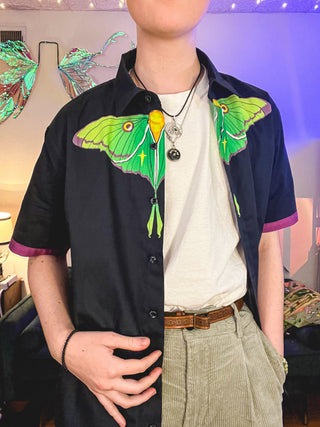The Study | "Twilight Moth" Button Down